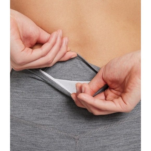 Nike Womens plus Dri-fit Color-Block MidRise 7/8 Tights gray Size 1X MSRP $60 - Picture 3 of 7